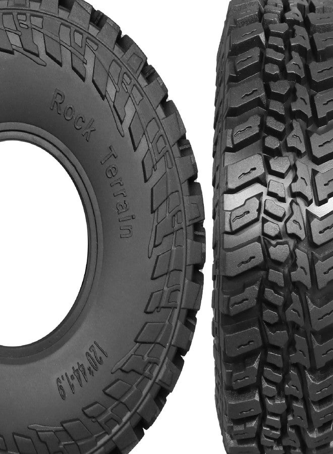 Dantenron 1.9 Crawler Tires OD 4.72" 1/10 RC Rubber Mud Tires 1.9" Tyre For 1:10 Crawler Car Axial SCX10 90046 Redcat Gen8 RC4WD D90 TF2 MST Fit 1.9 inch Beadlock Wheel Rims - Image 4